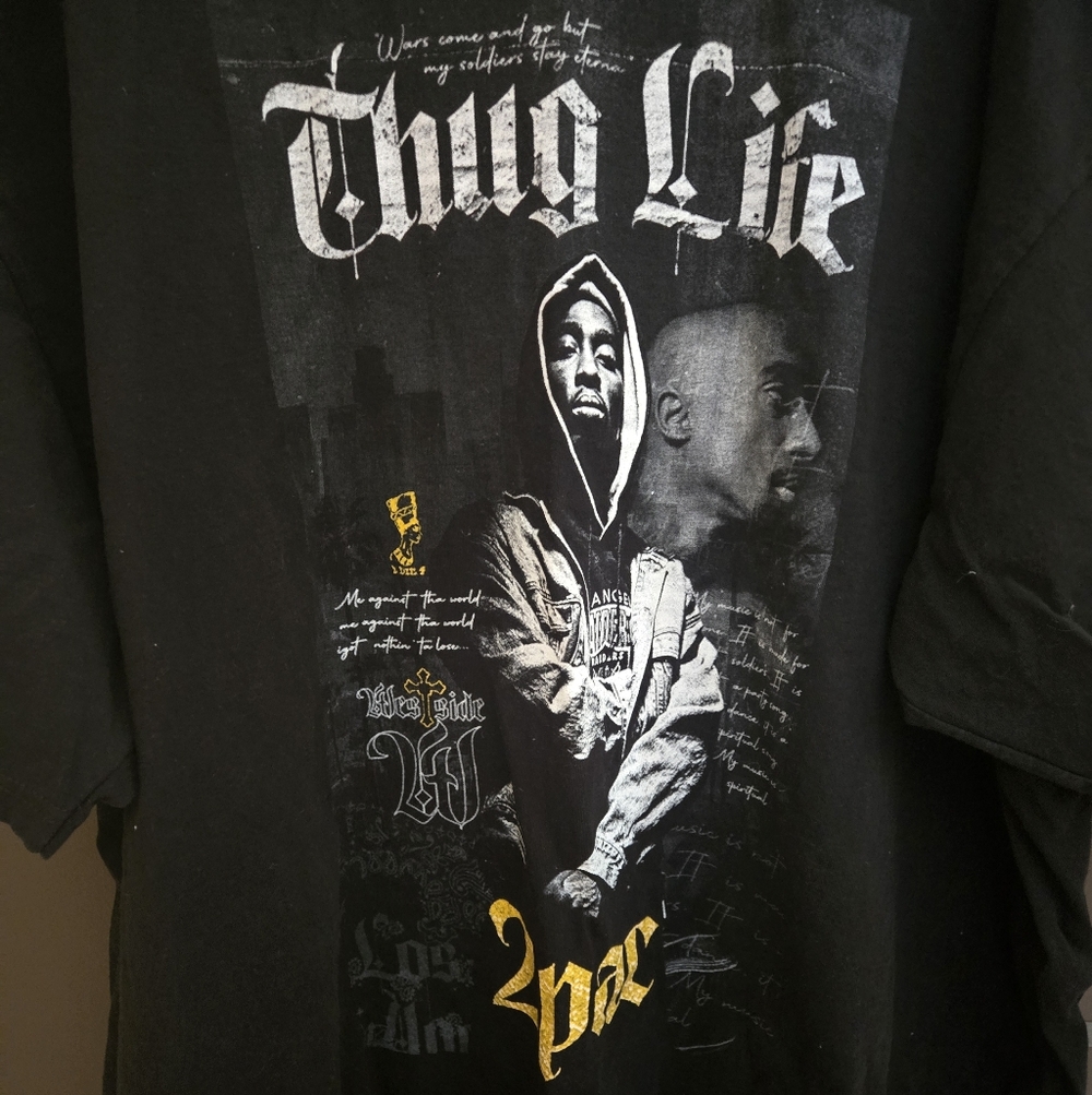2PAC Thug Life Black Graphic Tee